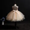 Hetiso Enfants Robes à paillettes pour filles Noël Enfants Vêtements Princesse Anniversaire Fête de mariage Baby Girl Robe avec arc 10Y 210303