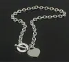 Cadeau de noël 925 argent amour collier Bracelet ensemble bijoux de mariage coeur pendentif colliers bracelets ensembles 2 en 12117