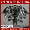 ヤマハThundercat YZF600R YZF-600R 97 98 99 00 01 Bodywork 86No.16 YZF600-R 02 03 04 05 06 07 600cc 1996-2007 OEMフェアリング黒ストック