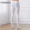 FENNASI Collant da uomo Collant allungato bianco Primavera e autunno Calzamaglia sottile da corsa sportiva Pallacanestro Yoga Palestra Y0811