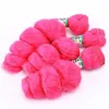3 pcslot onda solta onda tecendo o cabelo rosa Teave 16quot20Quot Extensões de cabelo sintéticas resistentes ao calor 70GPCs 220218667234