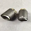 REMUS 1 PCS Car Single Exhaust Muffler End Tips For All Cars Auto Matte Carbon Fiber Rear Exhausts Pipe