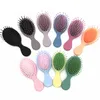 Brosses à cheveux Peigne de massage du cuir chevelu Brosse à cheveux Poils en nylon Femmes Brosse de démêlage bouclée humide pour salon de coiffure Outils de coiffure Démêlant Paddle