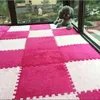 Foldable Carpet Puzzle DIY For Living Room Plush Split Joint Bath Climbing Baby Kids Crawing MatAnti-Skid Shaggy Rug 211124