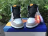 Les plus chauds authentiques 1 High OG Prototype Chaussures Blanc Multi Couleur Total Orange Hyper Royal University Bleu Obsidian Sports de plein air Baskets avec boîte d'origine US4-13