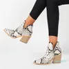 Boots Foreign Trade European And American High-heeled Leopard-print Short Women's 2021 Spring Autumn