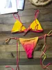 Sexy Gradient Bikini Set Bandage Micro Bikinis Damen Cover Up Bademode Frauen Brasilianischer Badeanzug Badeanzug Biquini 210621