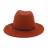 Cappello Fedora in feltro di lana 100% australiano Cappellino jazz a tesa larga vintage Copricapo popolare Cappelli trilby