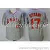 Bordado Shohei Ohtani camisa famosa de beisebol americano costurada masculina feminina camisa de beisebol juvenil tamanho XS-6XL