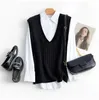 Femmes Tricoté Pull Vest 100% Pulls en laine Pull Femme Gilets chauds Vesseroles Vêtements Femelle Vêtements Vêtements 2021 Hiver Nouveau