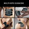 Abdominale spierstimulator met LCD-scherm voor mannen / vrouwen EMS ABS Trainer Home Gym Workout Oefening Vibratie Fitness Massager 220111