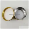 Boxes Packing Office School Business & Industrial 2 Oz 60Ml 60G Mti-Colored Round Aluminum Cans Screw Lid Metal Tins Jars Empty Slip Slide C