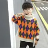 Jungen Pullover Herbst Winter Kinder Mode Pullover Rollkragenpullover Für Baby Jungen Teenager Dicke Samt Tops Kinder Kleidung 2021 Y1024