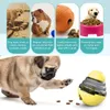 Interaktives Hundekatzenfutter-Leckerei-Ball-Spielzeug-Haustier-Schütteln-Leckage-Slow-Food-Feeder-Behälter-Welpen-Schüssel-Haustier-Tumbler-IQ-Trainingsspielzeug 210312