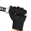 Fil d'acier noir blanc Gants anti-coupure en treillis métallique Sécurité Anti-coupure Résistant à l'usure Gants de travail de boucher de cuisine Auto-défense de jardin