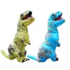Hohe Qualität Maskottchen Aufblasbare T REX Kostüm Anime Cosplay Dinosaurier Halloween Kostüme Für Frauen Erwachsene Kinder Dino Cartoon Kostüm Y0903