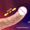 NXYVIbrator pchający dildo dla kobiet ogrzewanie teleskopowe Realistyczne wibrator Penis z przyssawką G spot stymulować zabawki seksualne dla dorosłych 1123