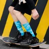 Men's Socks Men's Autumn And Winter Tie-dye Starry Sky Couple Street Skateboard Tide Ins Terry Personalized