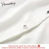 Yitimuceng Blusa Branca Mulheres Botão Up Gaze Camisas Peter Pan Collar Flare Spring Spring Summer Coreano Fashion Tops 210601