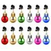 5 * 2 cm Boule De Noël Père Noël Barbe Clip Pendentif Décoration De Noël Ornements Suspendus Cloche Clip Christma Arbre Décorations Pinces À Cheveux 12pcs / lot