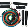 Attrezzature YOUGLE Fitness Allenamento Fasce di Resistenza Lattice 11 pz/set Esercizio Pilates Tubi Pull Rope Espansori Formazione C0223