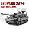 سلسلة العسكرية المعركة الرئيسية دبابات اللبنات ليكسلر ليوبارد 2A7 + نوع 10 تشالنجر 2 الثقيلة مدينة الجيش الاطفال لعب الهدايا Y1130