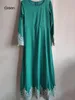 Vestidos casuais vintage vestido muçulmano mulheres slim fit manga longa maxi hijab roupa islâmica grande balanço a-line abaya dubai quimono321s