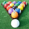 Högkvalitativ uppblåsbar biljardbord Oxford gummibåtar Snooker Soccer Pool Tables Field Football Pitch With Flower och 16balls 1512367