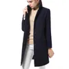 Womens Wool Coats European Style High Quality Autumn Winter Jackets Slim Woolen Cardigan Gray Jacket Elegant Blend Women 210924