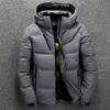 Män Dam Jacka Man Tjock Varm Vinter Parkas Mens Vit Duck Down Jacket Hooded Outdoor Padded Snow Coat Oversize M-4XL Y1103