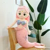 85/100 cm Dev Kawaii Denizyıldızı Mermaid Peluş Oyuncaklar Yumuşak Hayvan Yastık Dolması Oyuncak Bebekler Çocuk Erkek Kız Doğum Günü Hediyeleri Dekor H0824