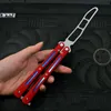 전술 전투 연습 도구 Balisong Butterfly Training Knife Dull 가장자리 베어링 G10 손잡이 440C 블레이드 스윙 트레이너 나이프