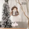 Christmas Tree Hanging Ornaments Plush Angel Doll Pendant Holiday Party Elf Decorations Kids Birthday Gift XBJK2111
