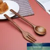 Japoński styl Długi uchwyt Drewniana Łyżka Mieszanie Zupa łyżki Kreatywny Teak Handmade Honey