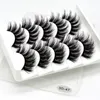 Maquillage 3D Mink Lashes Couss Lash Lash Faux Cils Sets 5 paires de longs Oeil naturel épais Tools de maquillage individuel mélangé beauté