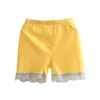 Korean Style Fashion 3 4 6 8 10 12 Years Children Lace Patchwork Short Safety Security Pants Kids Baby Girls Shorts Summer 210701