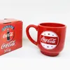 Becher kreative coffee cups keramik rot bier becher cola form cola cup ankunft kaffee für reise friends gits