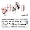 Gatto Farfalla neve Nail Stamping Plates Linee geometriche Foglie Fiori Design Image Printing Plates Stencil Stamp Tools DHL gratuito