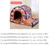 暖かい犬の家の快適なプリントスターズケンネルマットペットの子犬最高品質折りたたみ猫寝ているベッドカマパラカチョロ210924