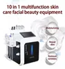 Wielofunkcyjna 10 w 1 Diamentowa Peeling Hydra Dermabrazja Oczyszczanie skóry Face Microdermabrazja Hydrofacial Bio-Photon RF Oxygen Jet Aqua Machine Maszyna do twarzy