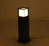 Square Pole Bollard Säule LED Licht Lampe Villa Gartenständer Moderne Wasserdichte Outdoor Post LED Rasenlicht Lampe