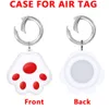 Pour Apple Airtag étui de protection en Silicone Airtags localisateur couverture en Silicone liquide Air tag Tracker porte-clés