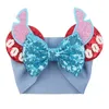 Baby Velvet Hair Belt Color Color Dairpin equin Glitter Big Bow Clips Mouse Ear Wide Boutique Boutique Kids Girl Hair Associory4203832