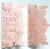 The latest 18X12.5CM envelope greeting card Golden lace hollow birthday wedding thank you, 1 set = outer shell + blank inner page + envelopes