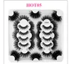 18 Pairs 25mm Faux Mink Hair False Eyelashes 8D Fluffy Eye Lashes Extensions in 6 Editions HOT01