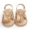 サンダルサンダレンキッズ幼児ベビーガールズシューズ蝶因果夏の夏生まれのフラットソフトSSANDALS for AndaliasNiñas