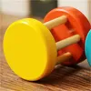 Wholesale Baby Rattles Bell Kids Infant Wooden Musical Instrument Comforting Toy Rattle Jingle Hand Bell Ring Baby