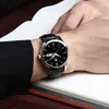 Relógios de pulso recarregando HOMBRE 2021 WWOOR WRISTWATCH MENS MELURO Top Brand Black Leather impermeável Relógio Man Fashion Business Quartz Date Watchhe