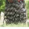 Silvergrå mänskliga hårförlängningar 3st Pure Color Grey Deep Curly Peruvian Hair Wefts Brasilian 8a Gray Curly Hair W8282775