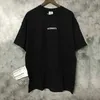 Vetements T Shirt Men Man Shimtheeve Big Tag Hip Hop Roose Casuare Embroidery Vetements Tees Black White TシャツトップティーX072286U